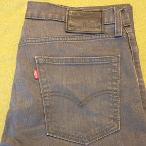 Levi's 513 Slim Straight Jeans in Black, Size W33 L32